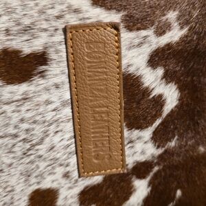 bonanza leathers cowhide leather large shoulder women's handbag.